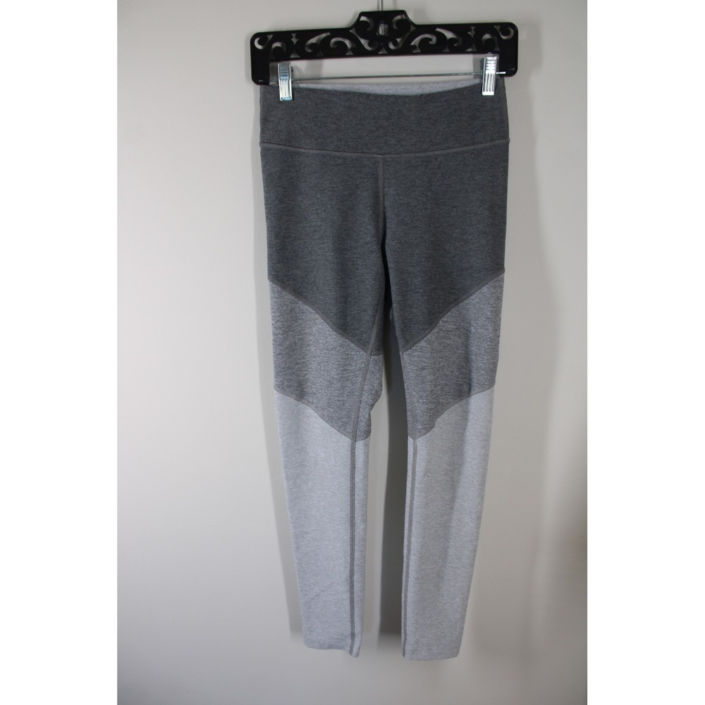 Outdoor Voices S Gray Colorblock TechSweat High Rise Leggings 7/8 Length